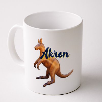 Akron Kangaroo Fun Retro Zips Mug