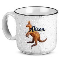 Akron Kangaroo Fun Retro Zips 15oz Campfire Ceramic Mug