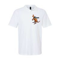 Akron Kangaroo Fun Retro Zips Softstyle Adult Sport Polo