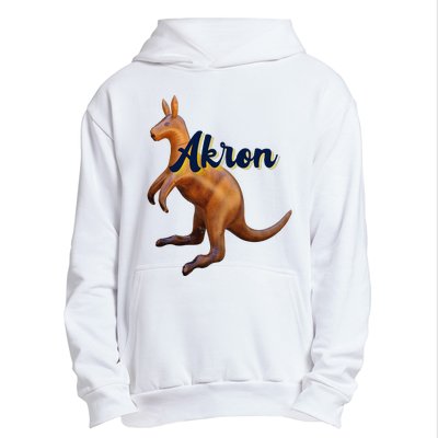 Akron Kangaroo Fun Retro Zips Urban Pullover Hoodie