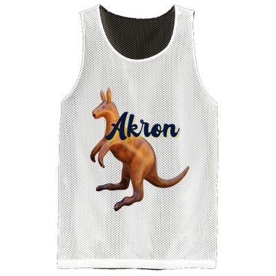 Akron Kangaroo Fun Retro Zips Mesh Reversible Basketball Jersey Tank