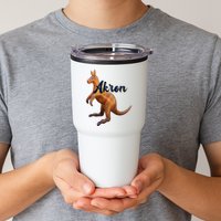 Akron Kangaroo Fun Retro Zips Tumbler