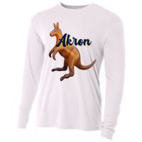 Akron Kangaroo Fun Retro Zips Cooling Performance Long Sleeve Crew