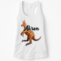 Akron Kangaroo Fun Retro Zips Womens Tank Top