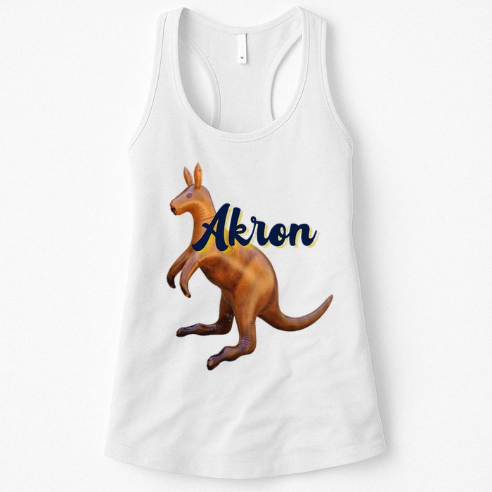 Akron Kangaroo Fun Retro Zips Womens Tank Top