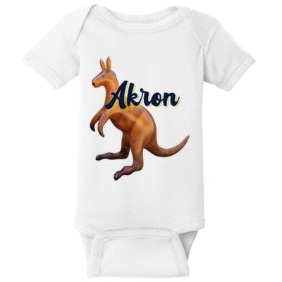 Akron Kangaroo Fun Retro Zips Baby Bodysuit