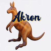 Akron Kangaroo Fun Retro Zips Trucker Hat