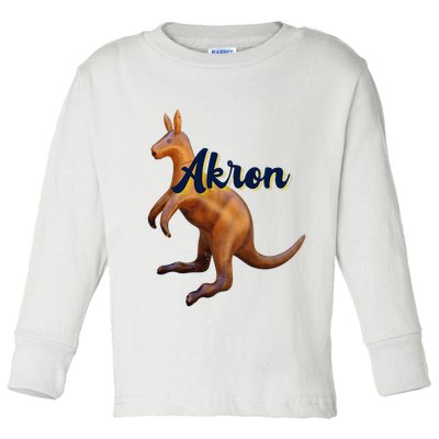 Akron Kangaroo Fun Retro Zips Toddler Long Sleeve Shirt