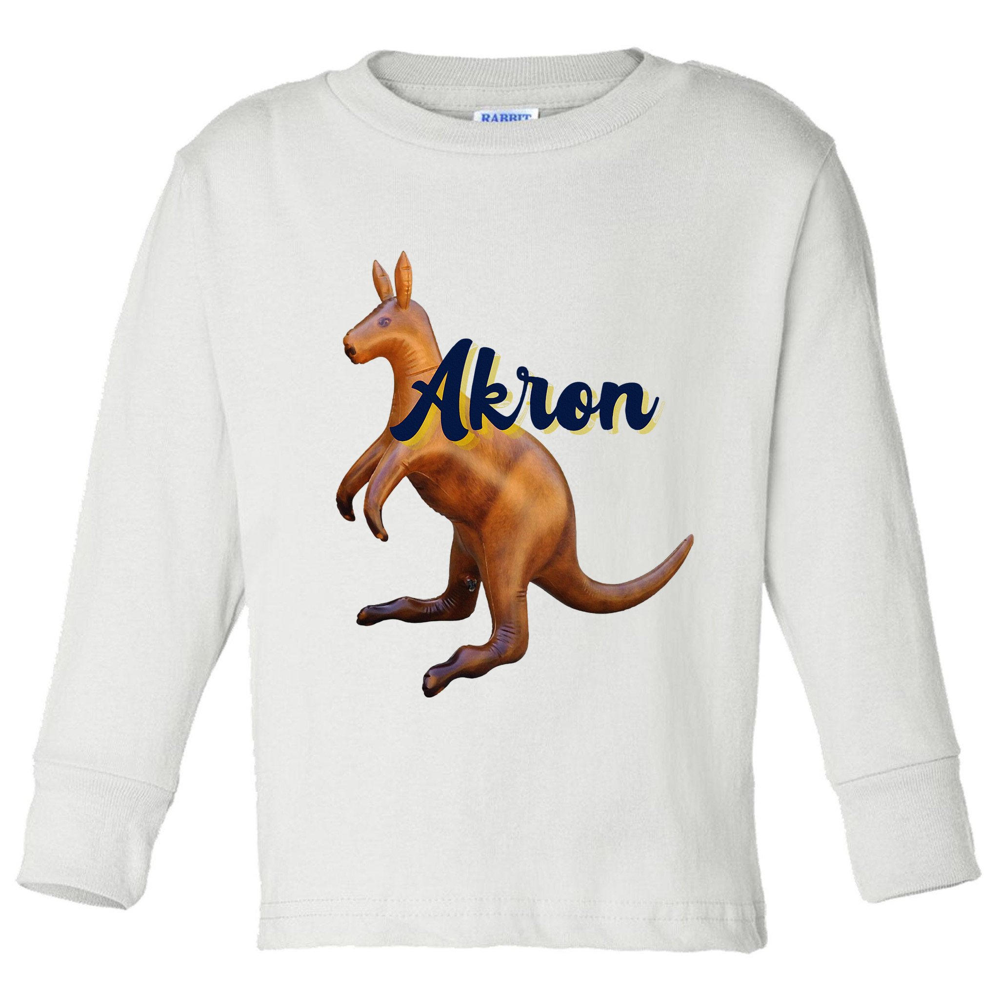Akron Kangaroo Fun Retro Zips Toddler Long Sleeve Shirt