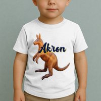 Akron Kangaroo Fun Retro Zips Toddler T-Shirt
