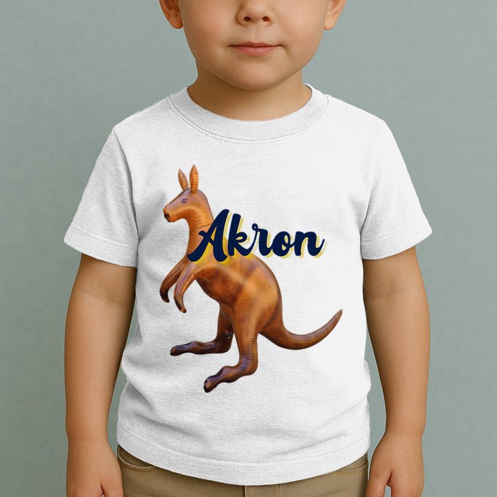 Akron Kangaroo Fun Retro Zips Toddler T-Shirt
