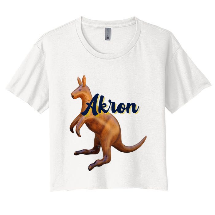 Akron Kangaroo Fun Retro Zips Crop Top