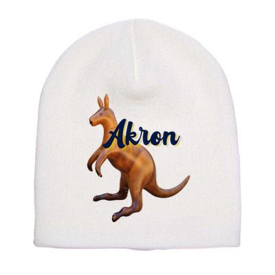 Akron Kangaroo Fun Retro Zips Short Acrylic Beanie