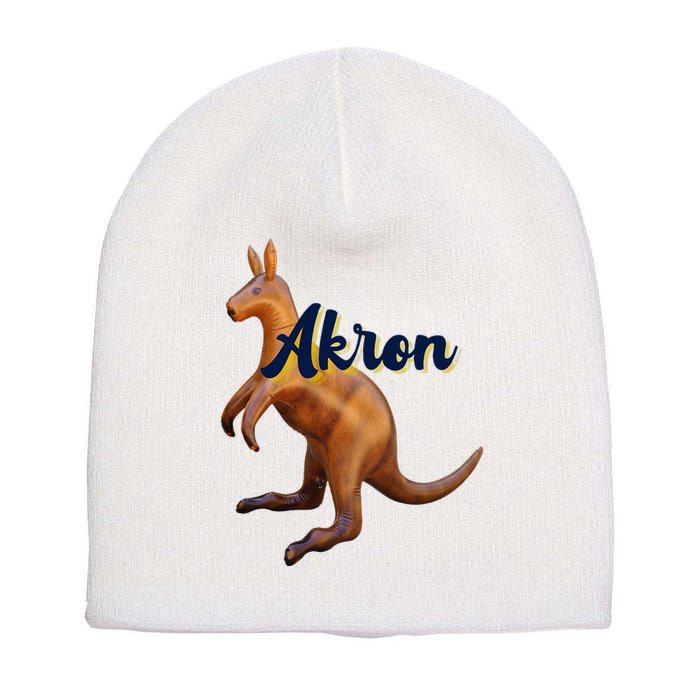 Akron Kangaroo Fun Retro Zips Short Acrylic Beanie