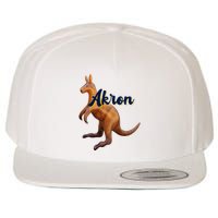 Akron Kangaroo Fun Retro Zips Wool Snapback Cap