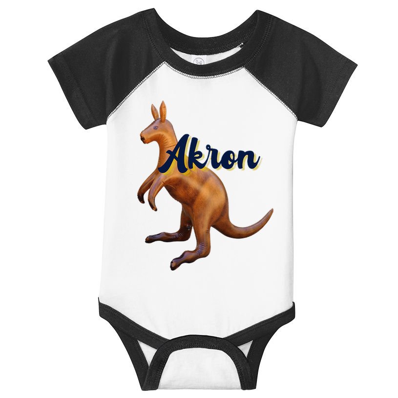 Akron Kangaroo Fun Retro Zips Infant Baby Jersey Bodysuit