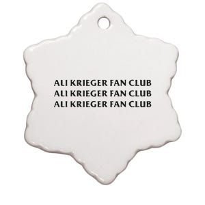 Ali Krieger Fan Club Ceramic Star Ornament