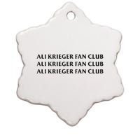 Ali Krieger Fan Club Ceramic Star Ornament