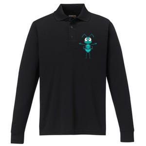 Ant Keepings Gift Cute Ant Performance Long Sleeve Polo