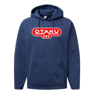 Anime Kanji Graphic Otaku Design For Nerds Performance Fleece Hoodie