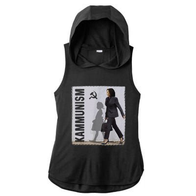 Awesome Kamala Harris Kammunism Communism Harris Walz 2024 Ladies PosiCharge Tri-Blend Wicking Draft Hoodie Tank