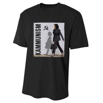 Awesome Kamala Harris Kammunism Communism Harris Walz 2024 Performance Sprint T-Shirt