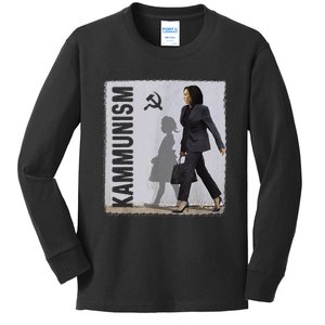 Awesome Kamala Harris Kammunism Communism Harris Walz 2024 Kids Long Sleeve Shirt