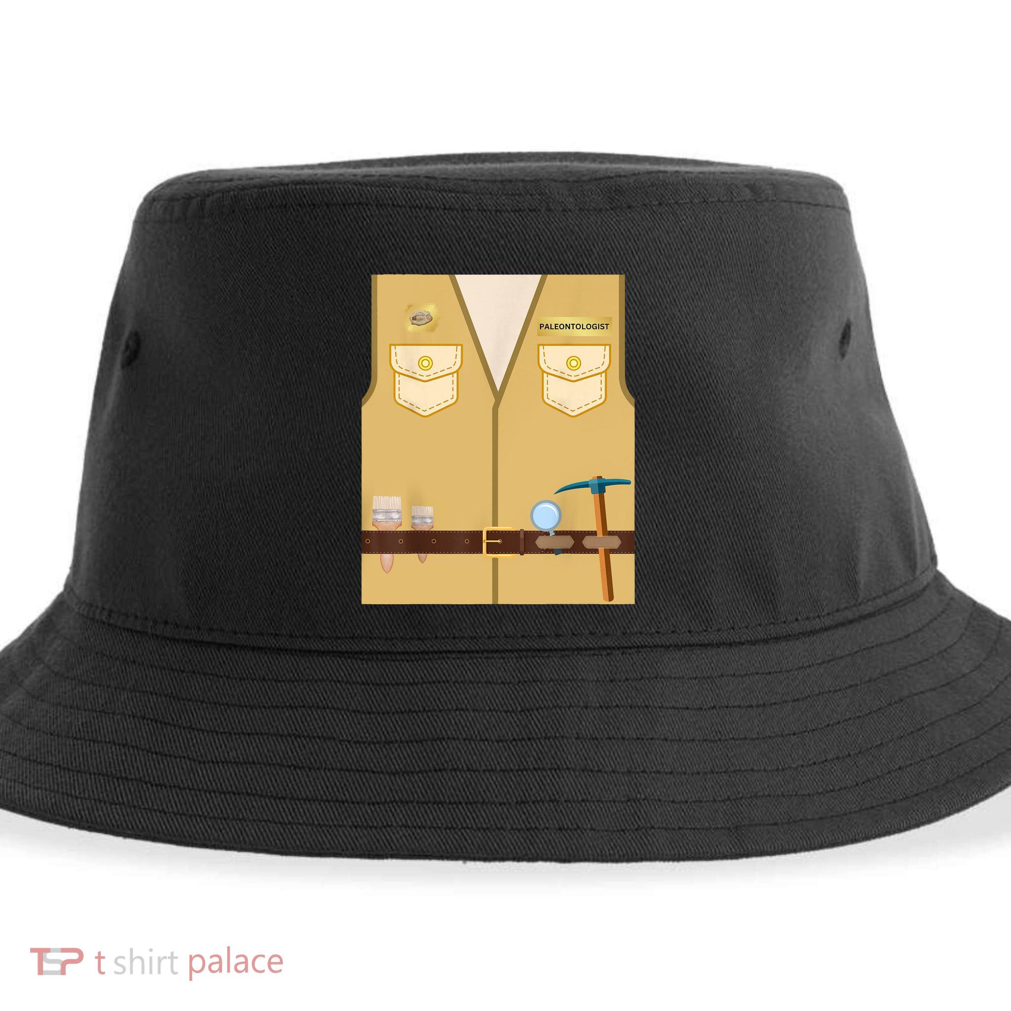 Adult Kids Halloween Paleontologist Dinosaur Hunter Costume Sustainable Bucket Hat