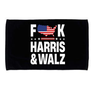 Anti Kamala Harris And Tim Walz 2024 Presidential Election Microfiber Hand Towel