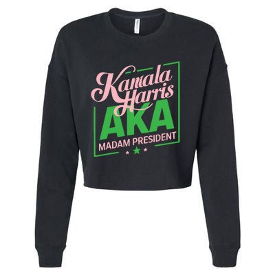 Aka Kamala Harris Madam President Cropped Pullover Crew