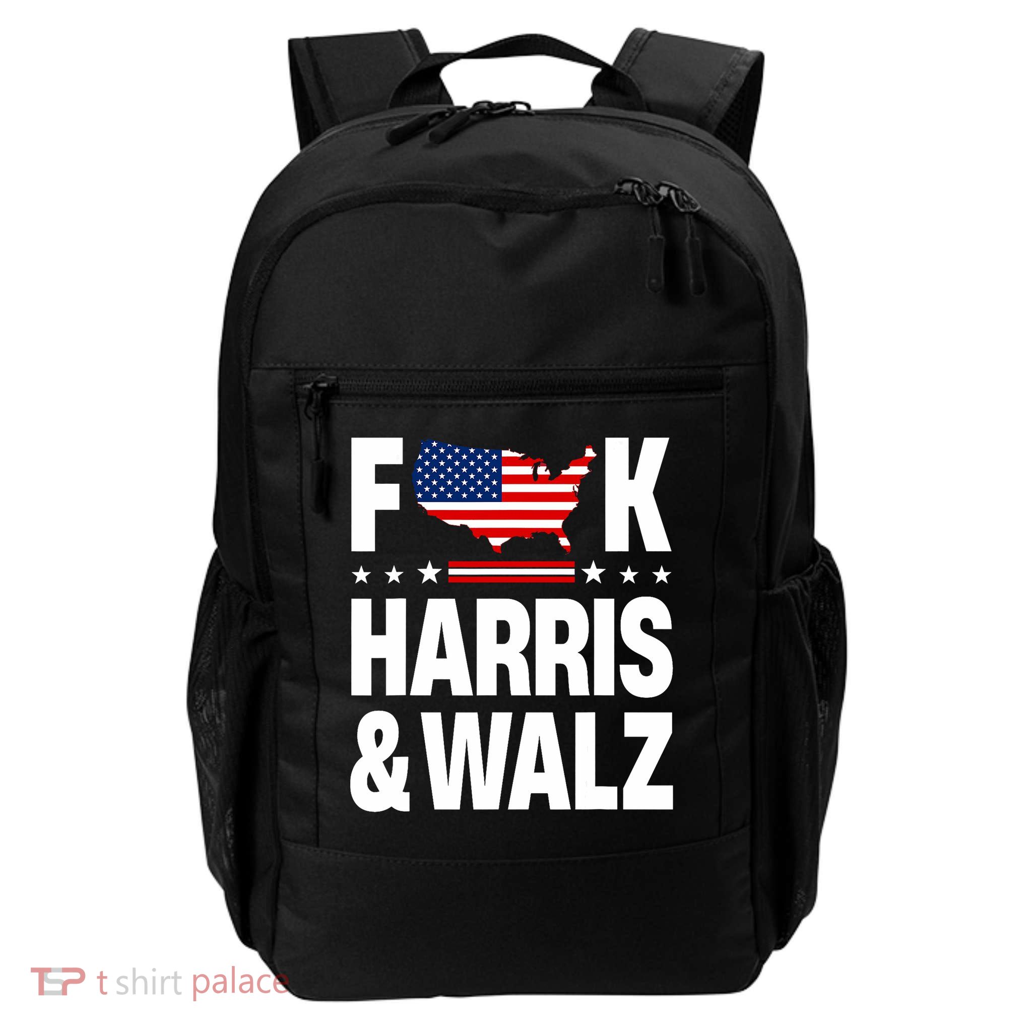 Anti Kamala Harris And Tim Walz 2024 Presidential Election Daily Commute Backpack