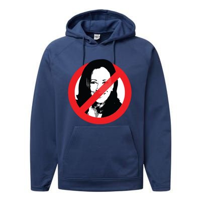 Anti Kamala Harris Cancel Kamala Harris Performance Fleece Hoodie