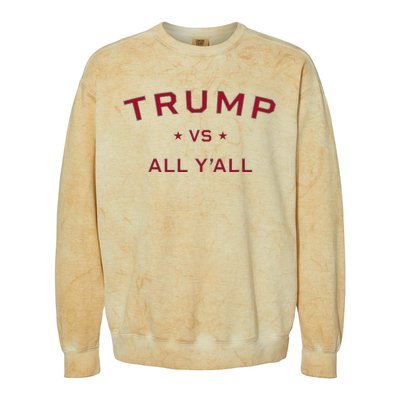 Anti Kamala Harris 24 Pro Trump 2024 Vs All Yall Colorblast Crewneck Sweatshirt