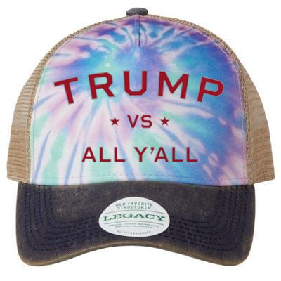 Anti Kamala Harris 24 Pro Trump 2024 Vs All Yall Legacy Tie Dye Trucker Hat