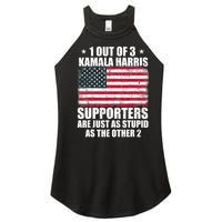 Anti Kamala Harris Stupid Joke American Flag Usa Funny Humor Women’s Perfect Tri Rocker Tank