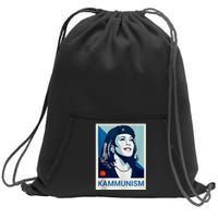 Awesome Kamala Harris Kammunism Communism Shepard Fairey Kamala Harris Forward Sweatshirt Cinch Pack Bag