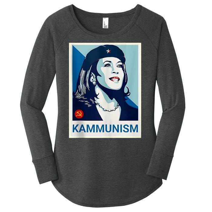 Awesome Kamala Harris Kammunism Communism Shepard Fairey Kamala Harris Forward Women's Perfect Tri Tunic Long Sleeve Shirt