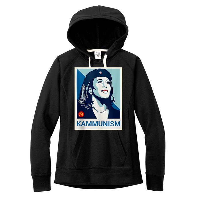 Awesome Kamala Harris Kammunism Communism Shepard Fairey Kamala Harris Forward Women's Fleece Hoodie