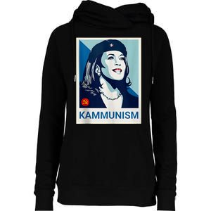 Awesome Kamala Harris Kammunism Communism Shepard Fairey Kamala Harris Forward Womens Funnel Neck Pullover Hood