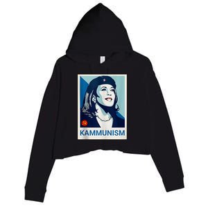 Awesome Kamala Harris Kammunism Communism Shepard Fairey Kamala Harris Forward Crop Fleece Hoodie