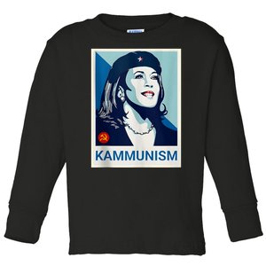 Awesome Kamala Harris Kammunism Communism Shepard Fairey Kamala Harris Forward Toddler Long Sleeve Shirt