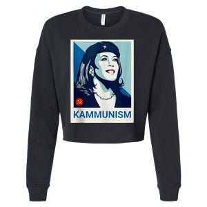 Awesome Kamala Harris Kammunism Communism Shepard Fairey Kamala Harris Forward Cropped Pullover Crew