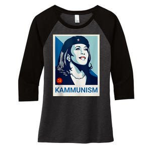 Awesome Kamala Harris Kammunism Communism Shepard Fairey Kamala Harris Forward Women's Tri-Blend 3/4-Sleeve Raglan Shirt