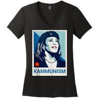 Awesome Kamala Harris Kammunism Communism Shepard Fairey Kamala Harris Forward Women's V-Neck T-Shirt