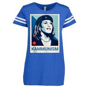 Awesome Kamala Harris Kammunism Communism Shepard Fairey Kamala Harris Forward Enza Ladies Jersey Football T-Shirt