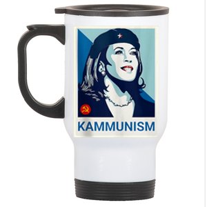 Awesome Kamala Harris Kammunism Communism Shepard Fairey Kamala Harris Forward Stainless Steel Travel Mug