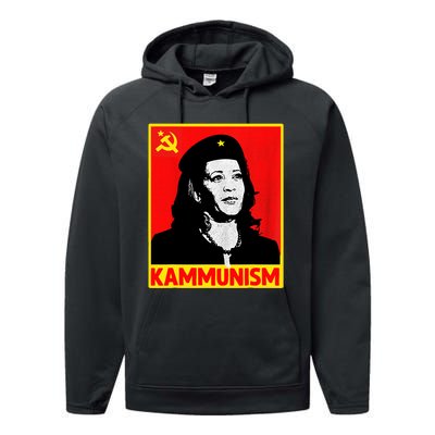 Awesome Kamala Harris Kammunism Communism Harris Walz 2024 Performance Fleece Hoodie