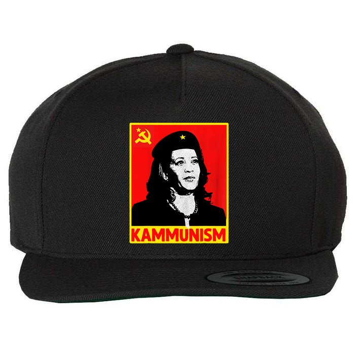 Awesome Kamala Harris Kammunism Communism Harris Walz 2024 Wool Snapback Cap