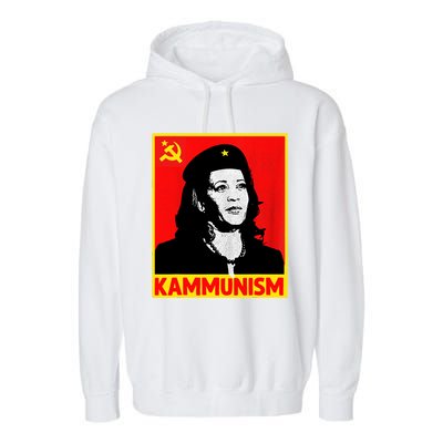 Awesome Kamala Harris Kammunism Communism Harris Walz 2024 Garment-Dyed Fleece Hoodie