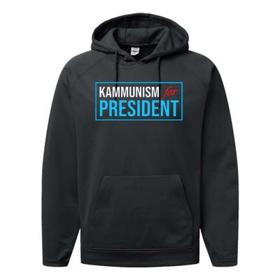 Awesome Kamala Harris Kammunism Communism Harris Walz 2024 Performance Fleece Hoodie